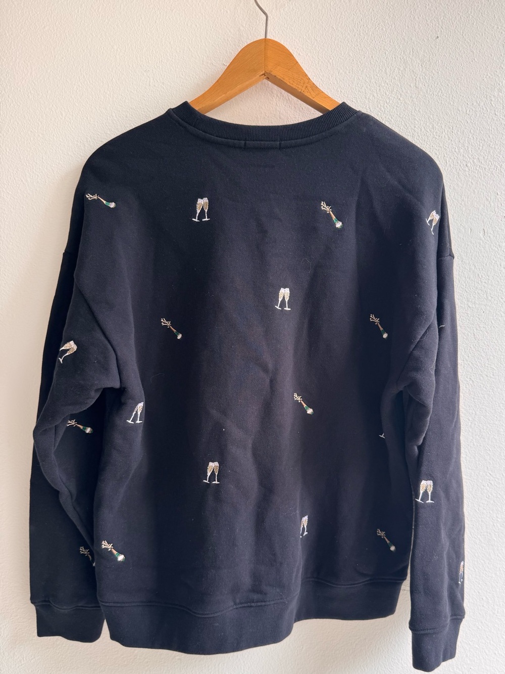 Rails Black Champagne Embroidery Sweatshirt Women’s Small - Picture 5 of 9